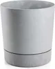 HowHomely | Jardinière Azalea - Gris Béton - 35 cm - Pots Voir les images du produit 2
