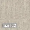 A close-up of beige fabric with the text "Inari 22" overlaid. Produktbild-Vorschau
