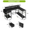 YITAHOME L-förmige Schreibtisch, 137cm LED Gaming Tisch mit Produktbild-Vorschau 6