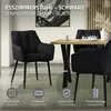 ML-Design Esszimmerstuhl aus Frotteestoff, Schwarz, mit Produktbild-Vorschau 2