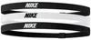Nike Haarband Sport Elastisch 3er-Pack Schwarz Weiß Unisex Produktbild-Vorschau 1