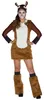 Reh Kostüm Bambi Plüsch-Kleid mit Haarreif für Damen Produktbild-Vorschau 1