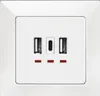 LogiLink PA0254, 2 x USB A + 1 x USB C, Weiß, 230 V, 50 Hz, Produktbild-Vorschau 1
