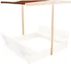 Aga Toit pour bac à sable pour enfants 120x120 cm Marron Voir les images du produit 1