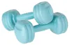 Rebel RBA-2307 Fitness činky 2 x 2 kg, svetlomodré Náhľad obrázku produktu 2