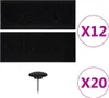 vidaXL Rideaux de porte moustiquaires 2 pcs. Aimant Noir Voir les images du produit 9