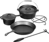 El Fuego Dutch Oven 5 tlg. Set AY4661 Pfanne Schmortopf Produktbild-Vorschau 1