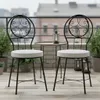 ORIGINALE sedia da giardino mediterranea in metallo nero Anteprima dell’immagine prodotto 5