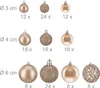 Relaxdays kerstballen, set van 150, glinsterende, matte en Productafbeelding-voorbeeld 4