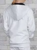 KMISSO Mädchen Kapuzen Sweatjacke Hoodie Weiß 128 Produktbild-Vorschau 7