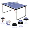 137.2cm/4.5FT Foldable Table Tennis Table,Portable Ping Produktbild-Vorschau 3