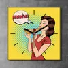 Coloray Uhr auf Leinwand 30x30 cm Wand Uhr Dekoration Produktbild-Vorschau 2