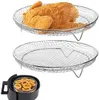 Airfryer Rost 20.5 cm - 2er Set Edelstahl Grillrost - Produktbild-Vorschau 1