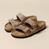 Birkenstock 0552813 Herren-Pantoletten in Beige – schmale Produktbild-Vorschau 2