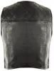 Herren Club Lederweste Bikerweste Diamond gestepptes Muster Produktbild-Vorschau 2