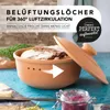 Römertopf Brottopf Rund Ø 30cm - Brotkasten Terrakotta aus Produktbild-Vorschau 3