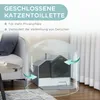 PawHut Katzentoilette Katzenklo mit Schaufel Filter für Produktbild-Vorschau 6
