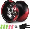 Yoyo Ball Professional Yoyo Competitive Yoyo Black and Red Náhľad obrázku produktu 1