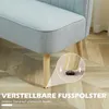 HOMCOM Sofa 2-Sitzer Stoffsofa Couch Polstersofa Loungesofa Produktbild-Vorschau 7