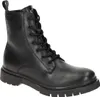 A black leather lace-up boot. Produktbild-Vorschau