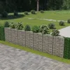 Gabionenwand Verzinkter Stahl 450×30×100 cm Produktbild-Vorschau 2
