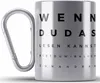 Trendation - Optiker Geschenk Edelstahl Tasse Karabiner Produktbild-Vorschau 1