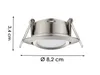 LED Einbaustrahler Decke 4er Set rund schwenkbar Nickel Produktbild-Vorschau 4