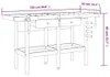vidaXL Pracovný stôl so zásuvkami a zverákmi 162x62x83 cm Náhľad obrázku produktu 7