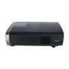 A black projector with silver accents is shown against a white background. Produktbild-Vorschau