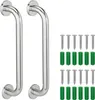 Relaxdays Haltegriffe Badezimmer, 2er Set, Edelstahl, Produktbild-Vorschau 1