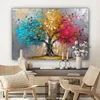 MuchoWow® - Leinwandbilder - Baum - Bunt - Grau - Modern, Produktbild-Vorschau 7