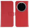 Libreria in vera pelle Selencia per Xiaomi 17 Ultra - Rosso Anteprima dell’immagine prodotto 1