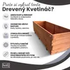 IvoQ Drevený kvetináč – 120x40x32 cm – Masívne drevo – Náhľad obrázku produktu 4