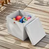 2 Stück Weiß Faltbox 32 x 32 x 32 cm Aufbewahrungsbox Produktbild-Vorschau 5