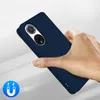 A hand holding a dark blue phone case with a visible camera cutout. Náhľad obrázku produktu