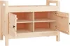 vidaXL Lavice do předsíně 80x40x60 cm Masivní borovicové Náhled obrázku produktu 4