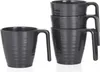 Melamin Camping Geschirr Set 4 Personen I Tassen Stone Produktbild-Vorschau 1