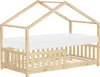 ML-Design Kinderbett Hausbett 80x160 cm Natur mit Matratze Produktbild-Vorschau 1