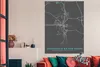 MuchoWow® Poster Karte - Heidenheim an der Brenz - Blau - Produktbild-Vorschau 3