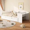 Multifunktionales Kinderbett 90x200 cm mit ausziehbarem Produktbild-Vorschau 3