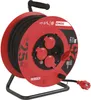 Venkovní prodlužovací kabel na bubnu 25 m / 4 zásuvky / černý / guma / 230 V / 1,5 mm2 Náhled obrázku produktu