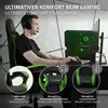 ML-Design Gaming Stuhl mit Fußstütze, Schwarz-Grün aus Produktbild-Vorschau 3