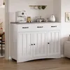 BEALIFE dressoir met 3 deuren, 110x40x80 cm | Met lades, Productafbeelding-voorbeeld 10
