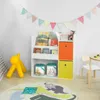 A child's room with a bookshelf, toys, and a rug. Produktbild-Vorschau