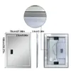 Diagram showing dimensions and back view of an LED bathroom mirror. Náhľad obrázku produktu