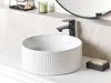 BELIANI Umywalka łazienkowa nablatowa biała ceramiczna ⌀ 37 Podgląd zdjęcia produktu 2