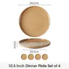 Teller Set 4-teiliges Keramik Ø26,5 cm Essteller, Produktbild-Vorschau 2