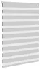 vidaXL Tenda a rullo doppia Grigio chiaro 100x150 cm Anteprima dell’immagine prodotto 2