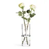 Sagaform-Vase, 11 x 20 cm, Glas/Metall, Silber, Geschenkbox Produktbild-Vorschau 3