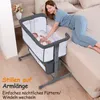 Beistellbett Baby Bettseitiger Bassinet für Neugeborene Produktbild-Vorschau 5